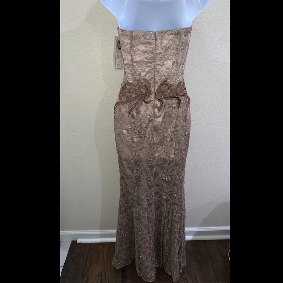 Fiesta- Light brown/ gold hand beaded embroidered - Picture 5 of 9